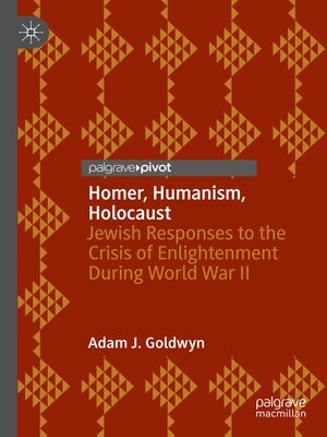 cover image of Homer, Humanism, Holocaust